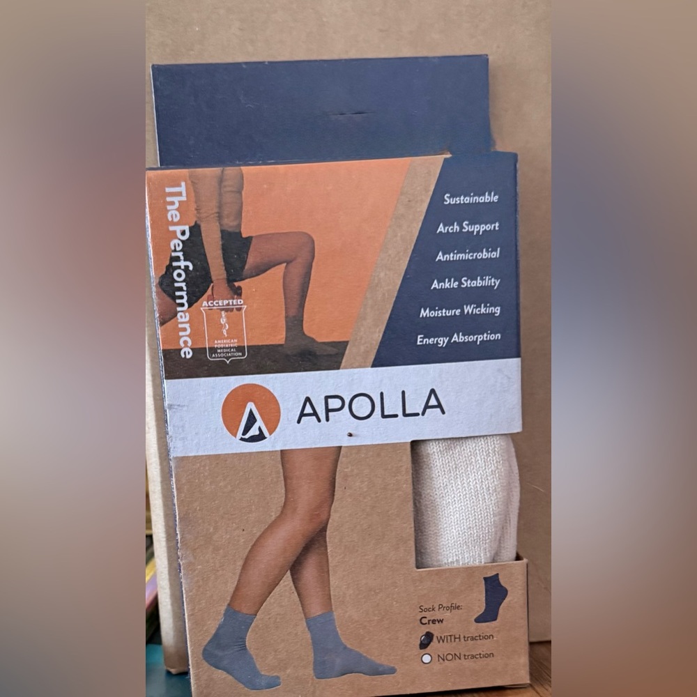 Apolla Cream Dance Socks